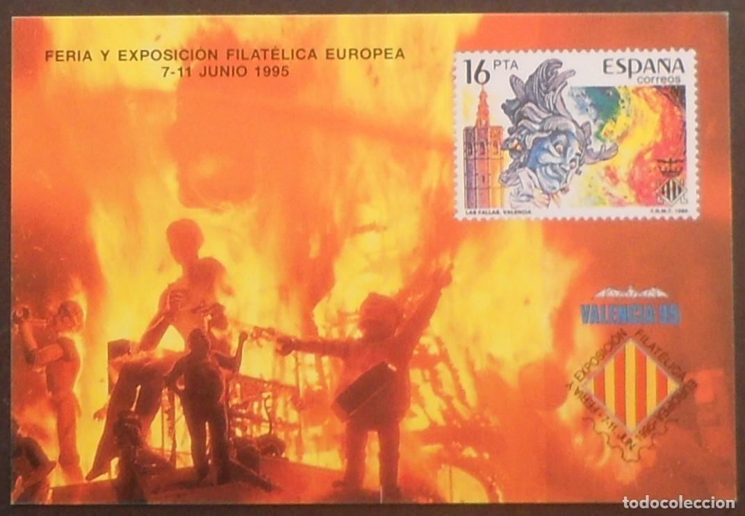 Sellos: 1995-ESPA&Ntilde;A-RECUERDOS FILATELICOS-EXPOSICIONES Y HOMENAJES-VER FOTO-HOJITAS-HOJAS Y TARJETAS