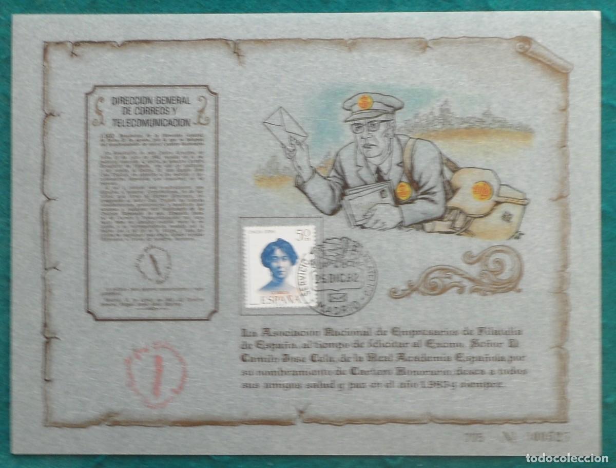 Sellos: ESPA&Ntilde;A-RECUERDOS FILATELICOS-EXPOSICIONES Y HOMENAJES-VER FOTO-HOJITAS-HOJAS Y TARJETAS