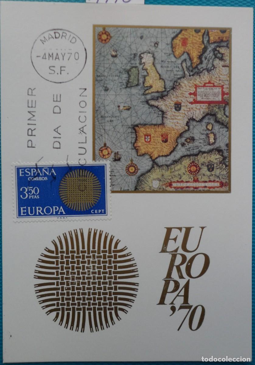 Sellos: 1970-ESPA&Ntilde;A-TARJETAS MAXIMAS-SERIE COMPLETA-VER FOTO-N&ordm;1973-EUROPA