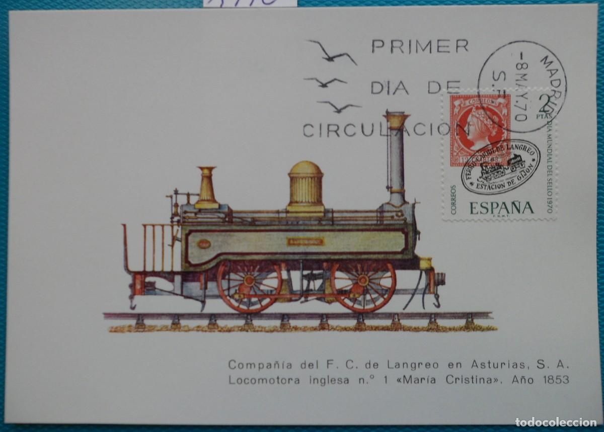 Sellos: 1970-ESPA&Ntilde;A-TARJETAS MAXIMAS-SERIE COMPLETA-VER FOTO-N&ordm;1974-DIA MUNDIAL DEL SELLO