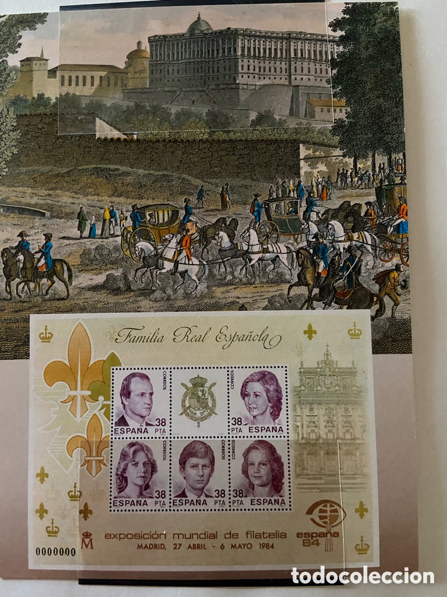 Sellos: TARJETA IMPRESA FAMILIA REAL ESPA&Ntilde;A&rsquo;84