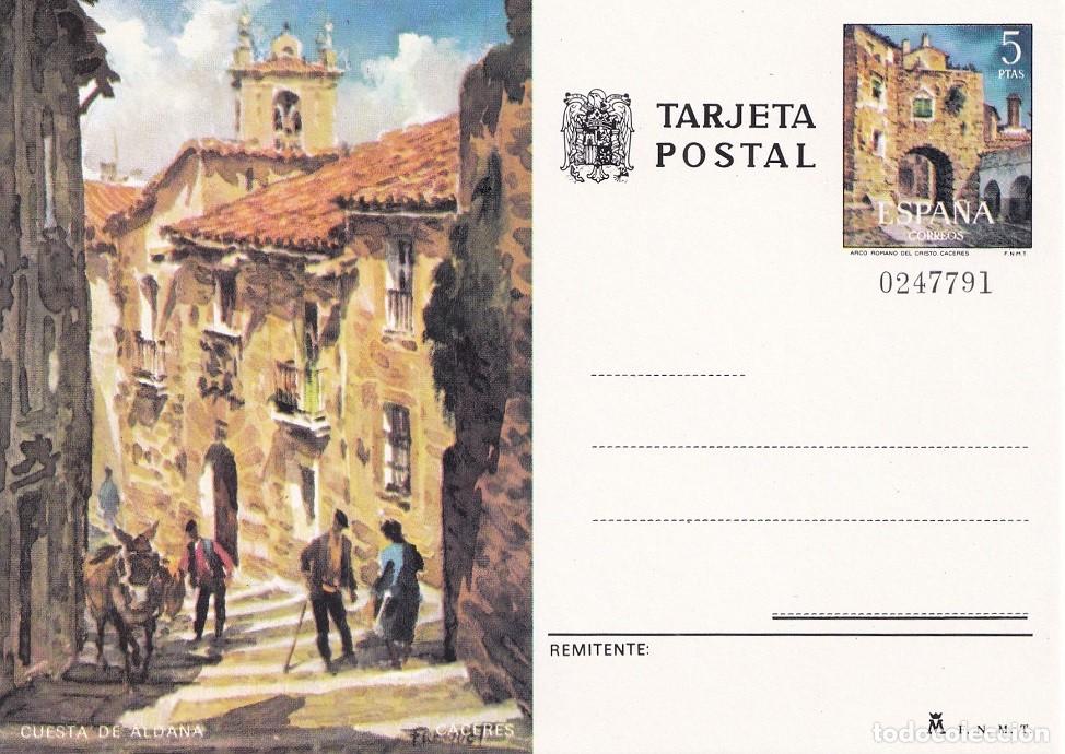 Sellos: Tarjeta entero postal - Edifil 106 - Cuesta de Aldana - C&aacute;ceres