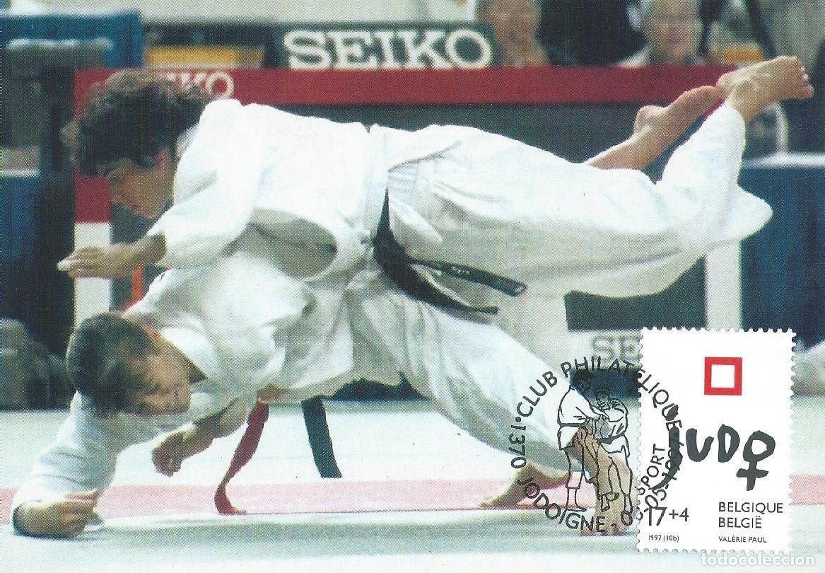 Briefmarken: 1997. B&Eacute;LGICA/BELGIUM. M&Aacute;XIMA/MAXIMUM CARD. JUDO. YVERT 2705. DEPORTES/SPORTS.