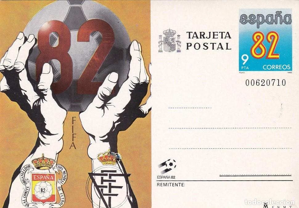 Stamps: Tarjeta entero postal Espa&ntilde;a 82 FIFA Esfuerzo organizado - Copa Mundial de F&uacute;tbol de 1982 - Numerada