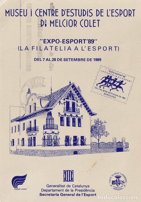 Stamps: Barcelona 1989 - Museu i Centre d'Estudis de l'Esport Dr. Melcior Colet - Expo Esport 89 - Atletisme