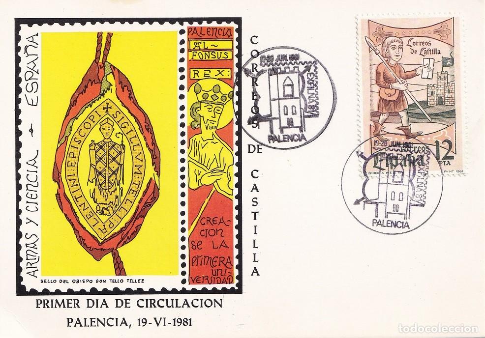 Stamps: Palencia 1981 Correos de Castilla D&iacute;a sello Exfilna 81 - Ilustraci&oacute;n: sello Obispo Don Tello Tellez