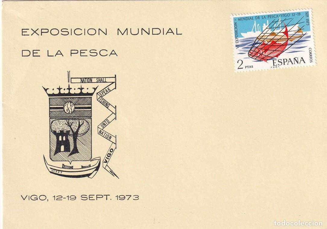 Sellos: Vigo 1973 - Exposici&oacute;n Mundial de la Pesca - Nation shall speak fishing Unto Nation