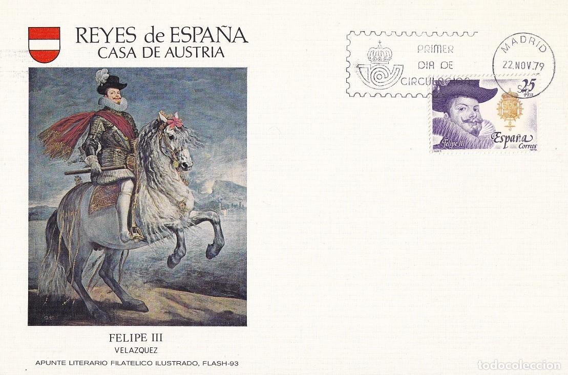 Sellos: Alfil Flash 93 - Primer d&iacute;a Reyes de Espa&ntilde;a Casa de Austria Felipe III - Vel&aacute;zquez - N&ordm; 264 de 1225