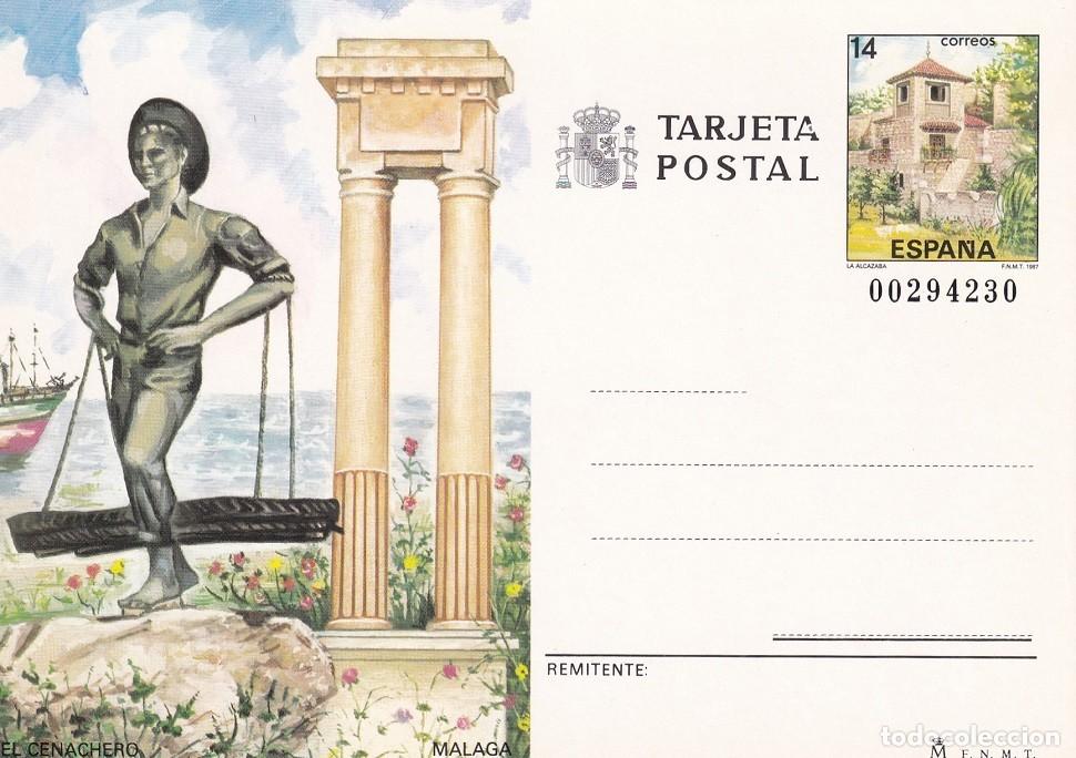 Sellos: Tarjeta Entero Postal - El cenachero - M&aacute;laga - Edifil 143