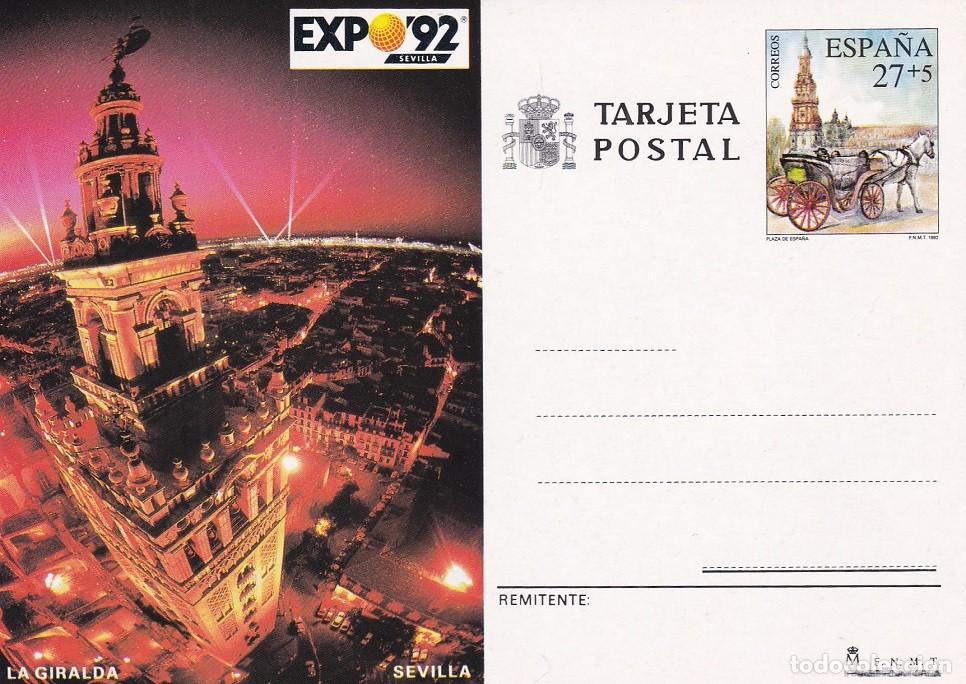 Sellos: Tarjeta Entero Postal - La Giralda - Sevilla - Expo 92