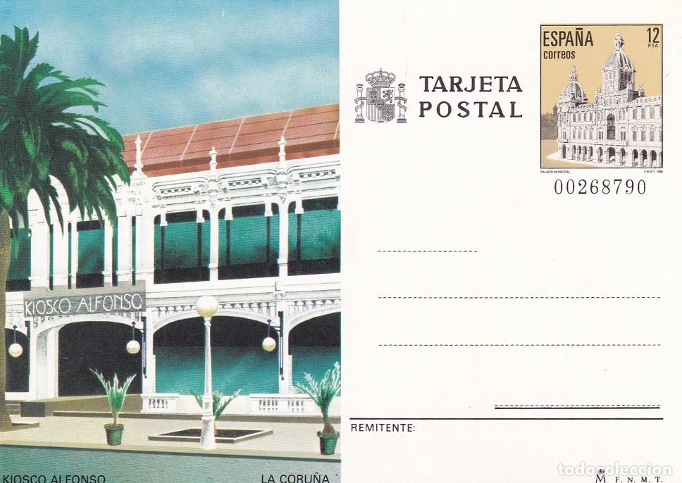 Sellos: Tarjeta Entero Postal - Kiosco Alfonso - La Coru&ntilde;a - Edifil 139