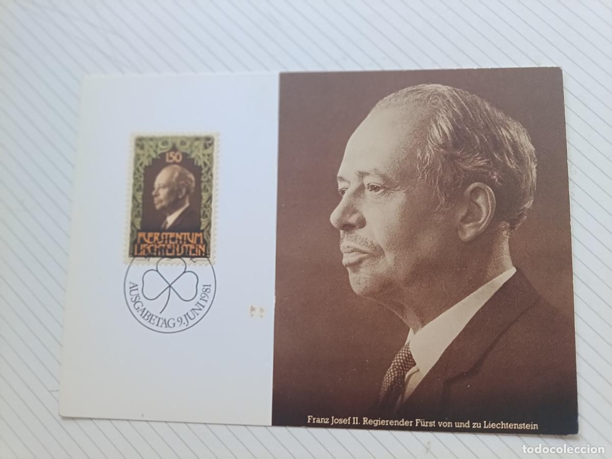 Sellos: Liechtenstein. Tarjeta m&aacute;xima 1981 - Foto 1