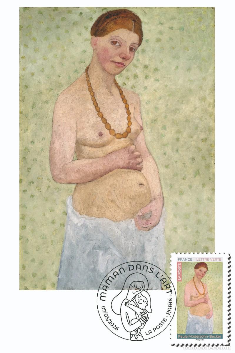Stamps: France 2026 - Maman dans l'Art - Paula Modersohn carte maximum