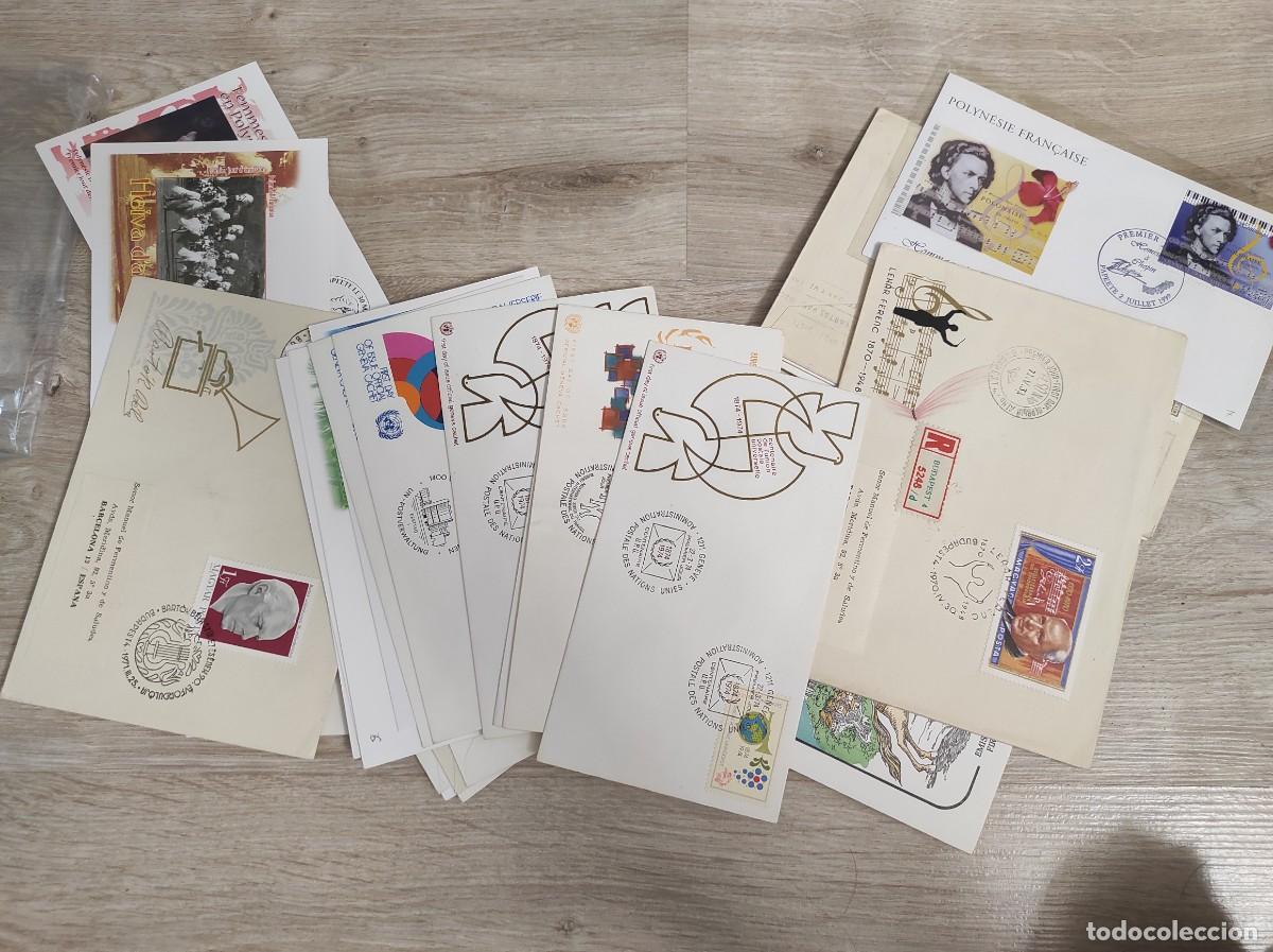 Briefmarken: M63 TEMA MUSICA lote de 33 sobres con matasellos diversos