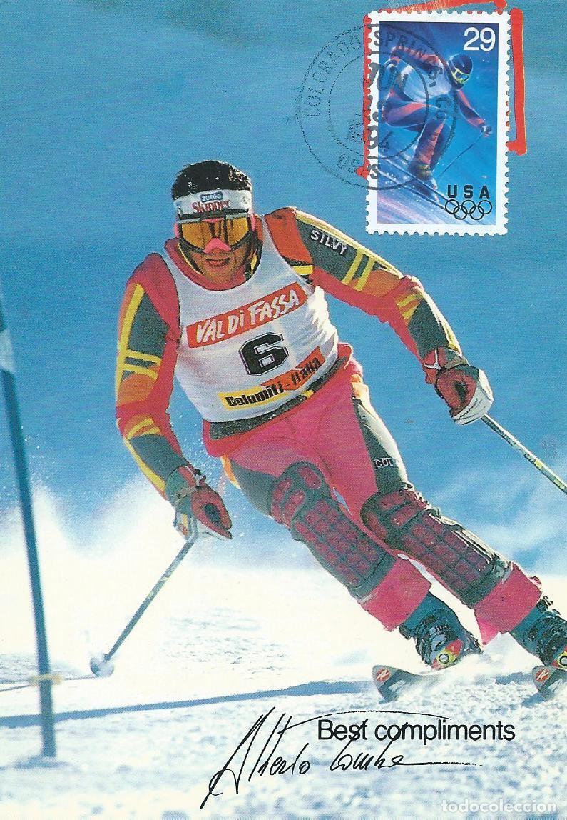 Sellos: 1994. ESTADOS UNIDOS/USA. M&Aacute;XIMA/MAXIMUM CARD. ESQU&Iacute;/SKIING. YT 2210. DEPORTES/SPORTS.