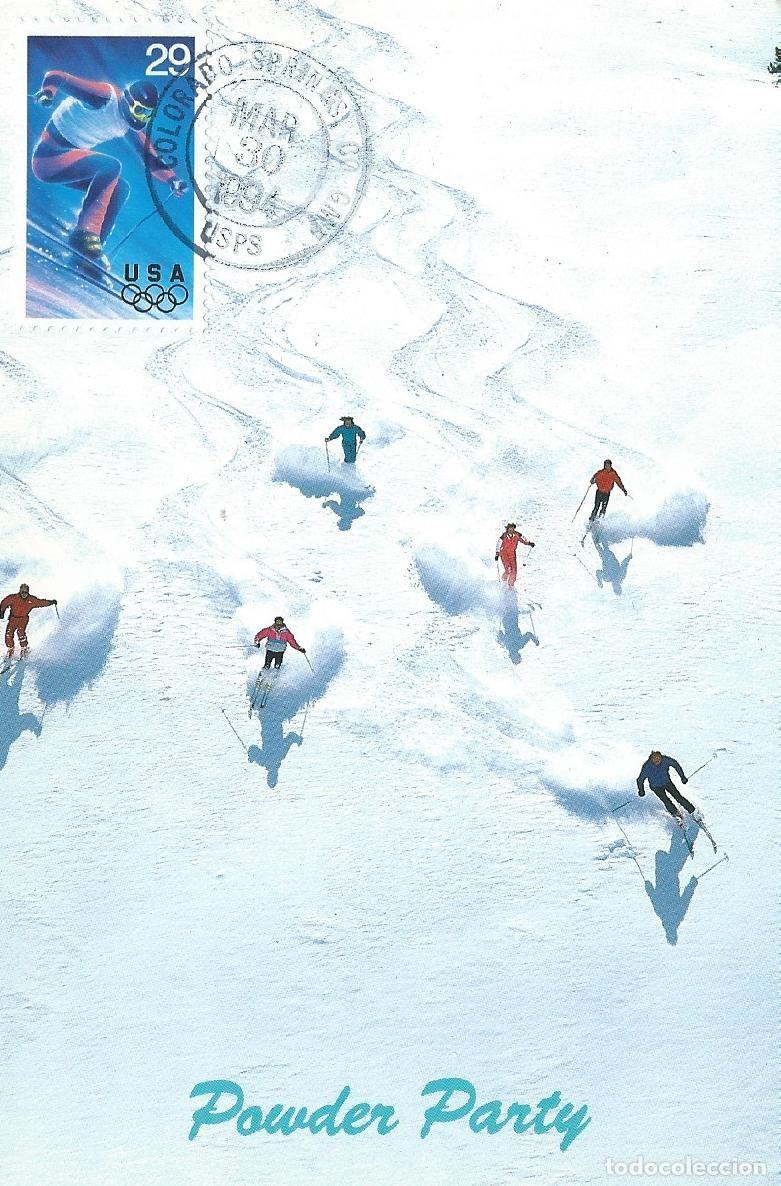 Sellos: 1994. ESTADOS UNIDOS/USA. M&Aacute;XIMA/MAXIMUM CARD. ESQU&Iacute;/SKIING. YT 2210. DEPORTES/SPORTS.