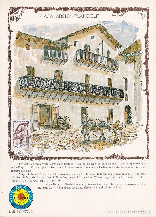 Timbres: Andorra 1983 N&ordm; 10 Tirada 1000 - Casa Areny Plandolit - Arquitectura andorrana Casa Plandolit