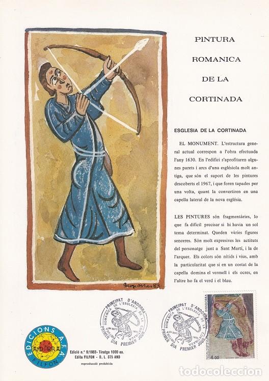 Timbres: Andorra 1982 N&ordm; 9 Tirada 1300 - Pintura rom&agrave;nica de l' Esgl&eacute;sia de Sant Joan de La Cortinada