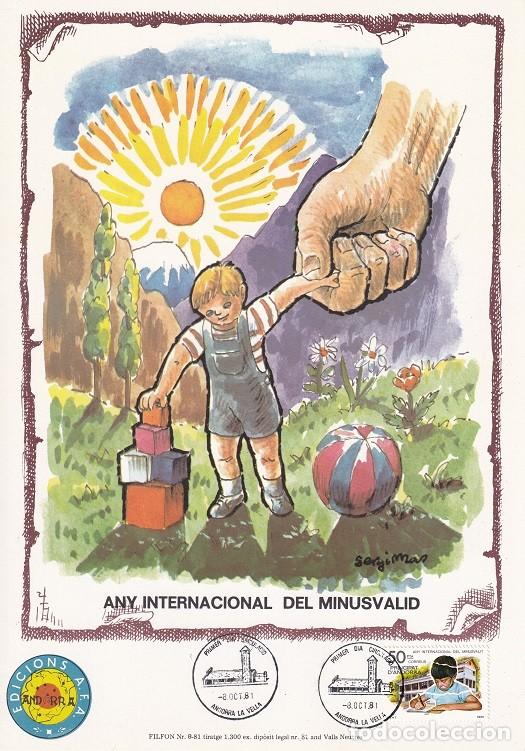 Briefmarken: Andorra 1981 N&ordm; 8 Tirada 1300 - Any Internacional del Minusv&agrave;lid - Educaci&oacute;n especial - A&ntilde;o Intern..