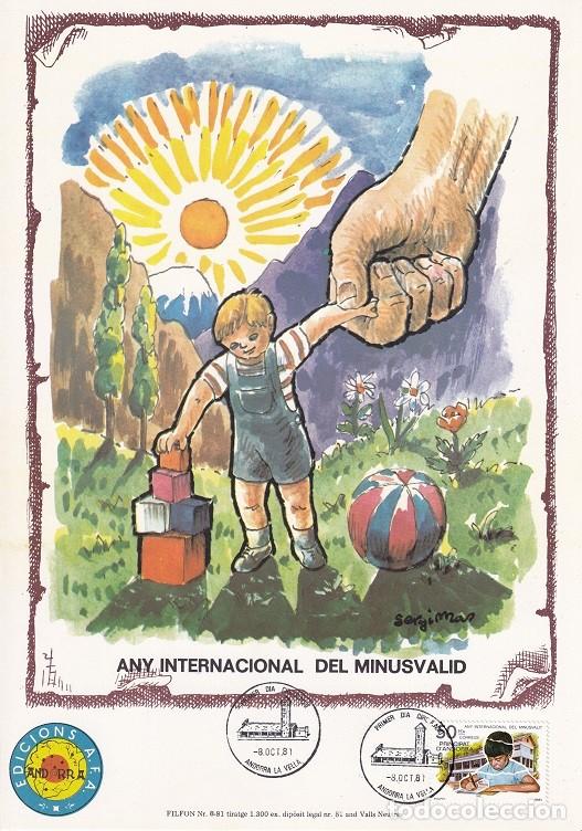 Briefmarken: Andorra 1981 N&ordm; 8 Tirada 1300 - Any Internacional del Minusv&agrave;lid - Educaci&oacute;n especial - A&ntilde;o Intern..