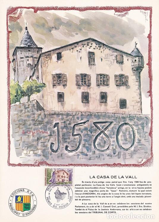 Briefmarken: Andorra 1980 - La Casa de la Vall - IV Centenario de la restauraci&oacute;n de al Casa del Valle - Fachada
