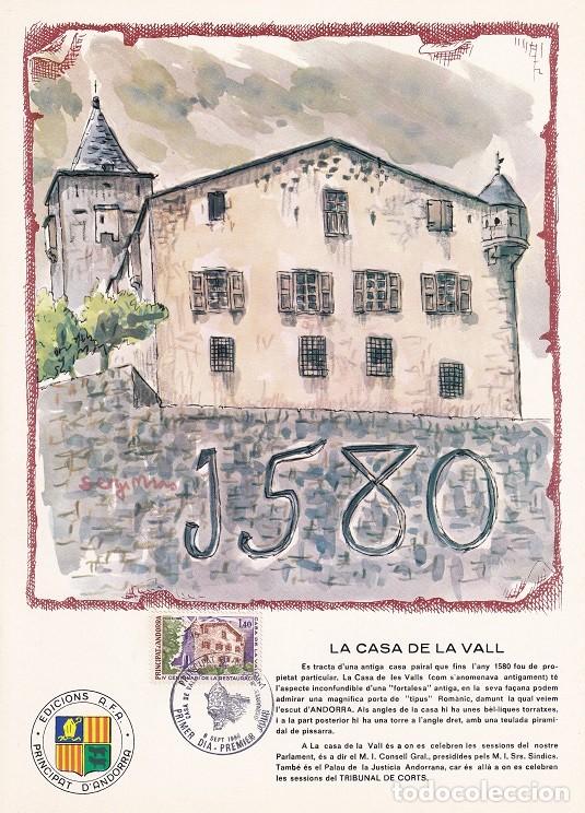 Briefmarken: Andorra 1980 - La Casa de la Vall - IV Centenario de la restauraci&oacute;n de al Casa del Valle - Fachada