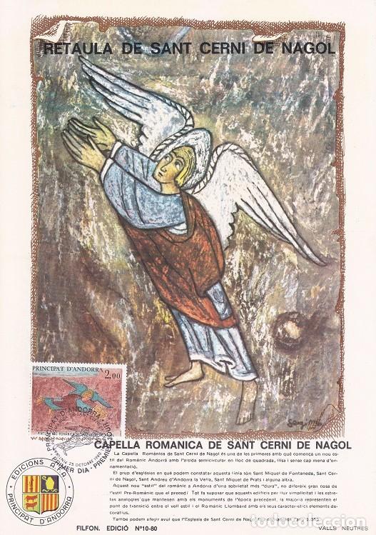 Briefmarken: Andorra 1980 N&ordm; 10 - Retaula de Sant Cern&iacute; de Nagol - Capella rom&agrave;nica de Sant Cern&iacute; de Nagol