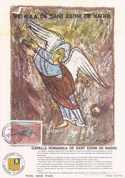 Briefmarken: Andorra 1980 N&ordm; 10 - Retaula de Sant Cern&iacute; de Nagol - Capella rom&agrave;nica de Sant Cern&iacute; de Nagol