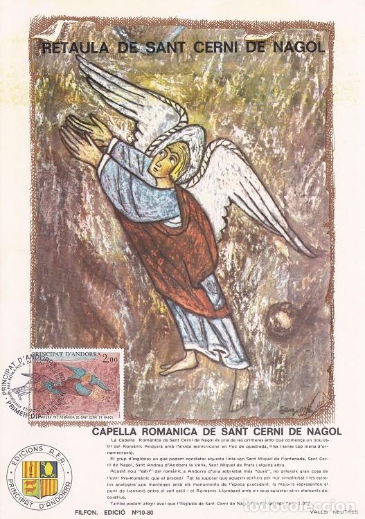 Briefmarken: Andorra 1980 N&ordm; 10 - Retaula de Sant Cern&iacute; de Nagol - Capella rom&agrave;nica de Sant Cern&iacute; de Nagol