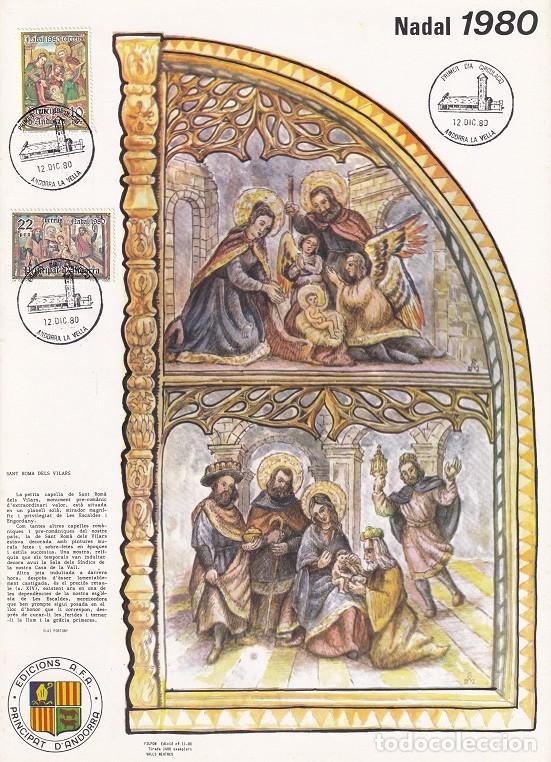 Briefmarken: Andorra 1980 N&ordm; 11 Tirada 1400 - Nadal Navidad - La Epifan&iacute;a - Nacimiento - Sant Rom&agrave; dels Villars