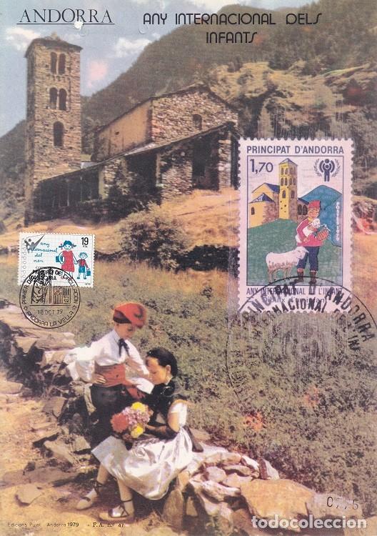 Briefmarken: Andorra 1979 N&ordm; 47 - Any Internacional dels Infants - A&ntilde;o Internacional del ni&ntilde;o - Dibujo infantil