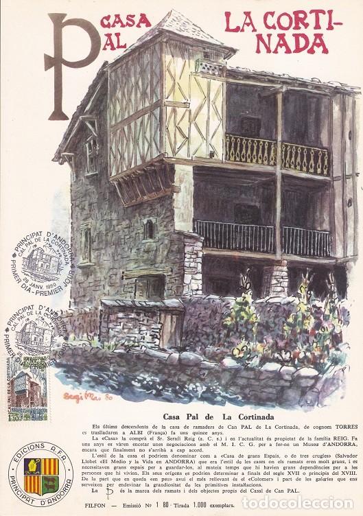 Briefmarken: Andorra 1980 N&ordm; 1 Tirada 1000 - Casa Pal de La Cortinada - Ramaders - Torres - Albi
