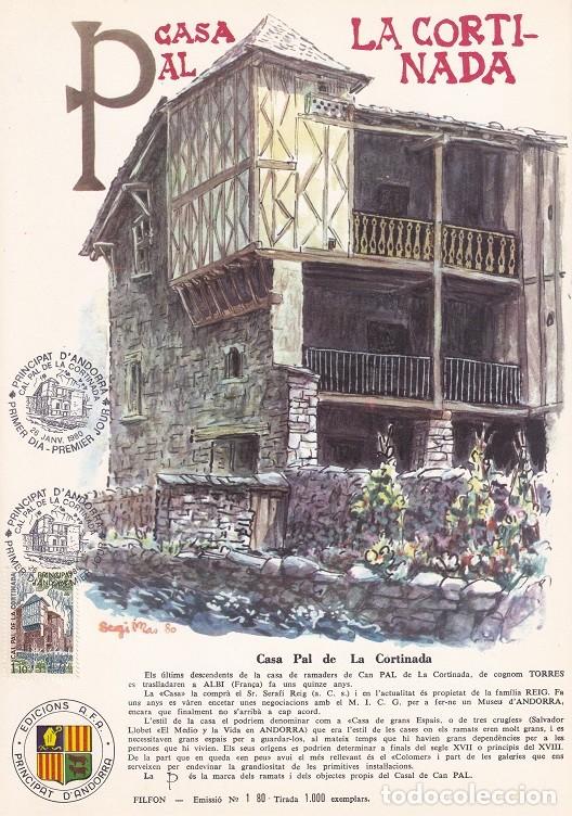 Briefmarken: Andorra 1980 N&ordm; 1 Tirada 1000 - Casa Pal de La Cortinada - Ramaders - Torres - Albi