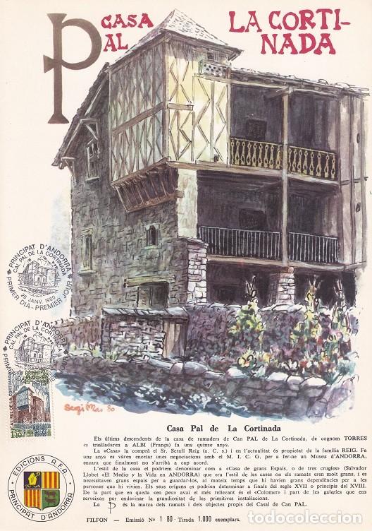 Briefmarken: Andorra 1980 N&ordm; 1 Tirada 1000 - Casa Pal de La Cortinada - Ramaders - Torres - Albi