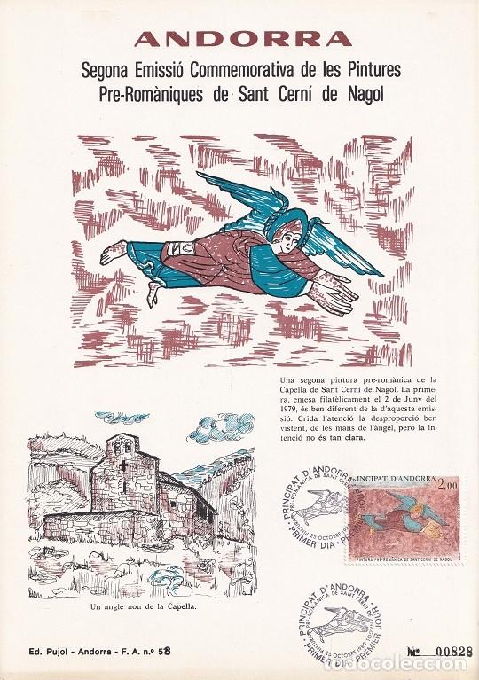 Briefmarken: Andorra 1980 N&ordm; 828 - Segona emissi&oacute; commemorativa Pintures pre-rom&agrave;niques de Sant Cern&iacute; de Nagol