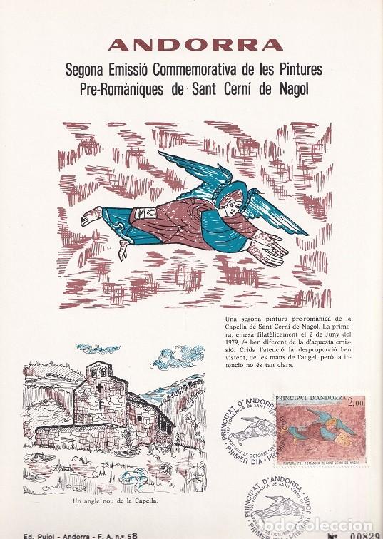 Briefmarken: Andorra 1980 N&ordm; 829 - Segona emissi&oacute; commemorativa Pintures pre-rom&agrave;niques de Sant Cern&iacute; de Nagol