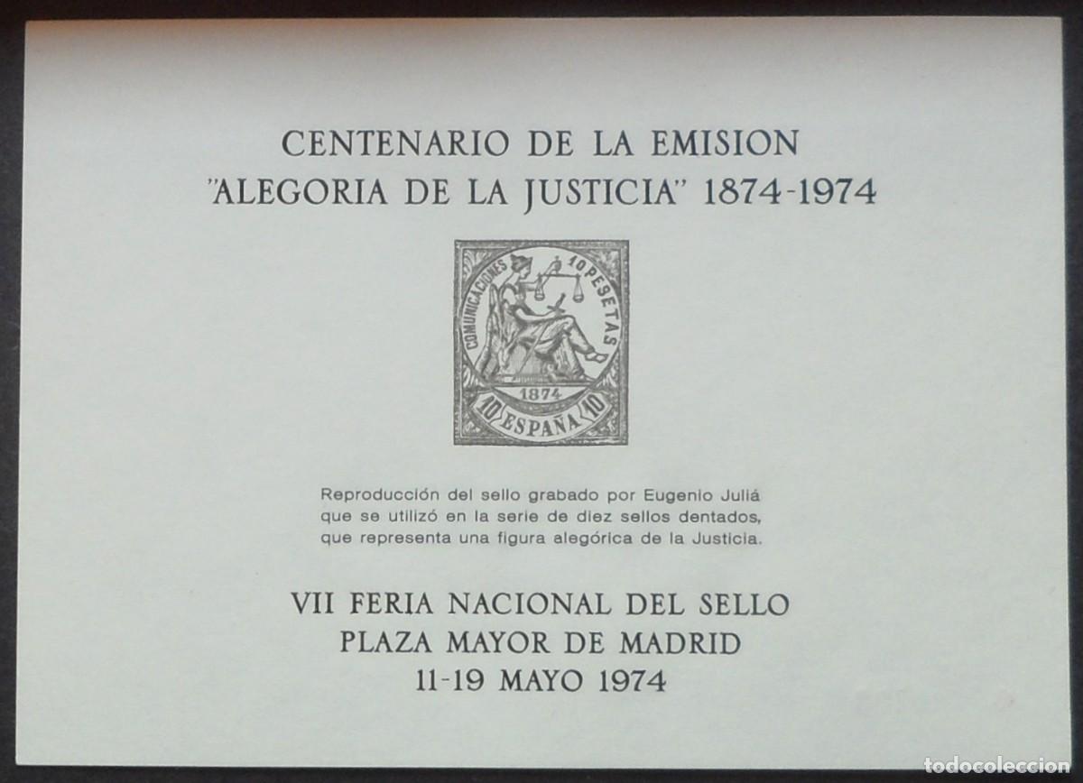 Sellos: 1974-ESPA&Ntilde;A-RECUERDOS FILATELICOS-EXPOSICIONES Y HOMENAJES-VER FOTO-HOJITAS Y TARJETAS