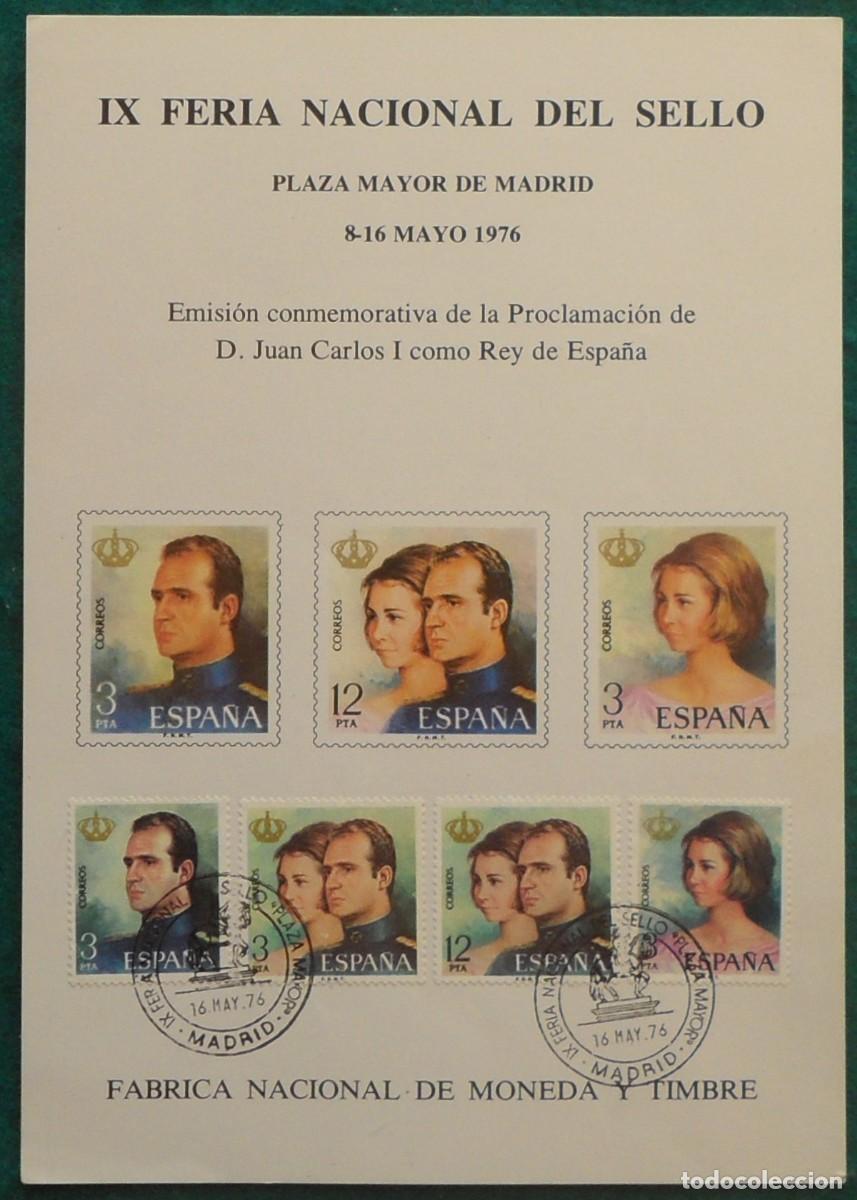 Sellos: 1976-ESPA&Ntilde;A-RECUERDOS FILATELICOS-EXPOSICIONES Y HOMENAJES-VER FOTO-HOJITAS Y TARJETAS