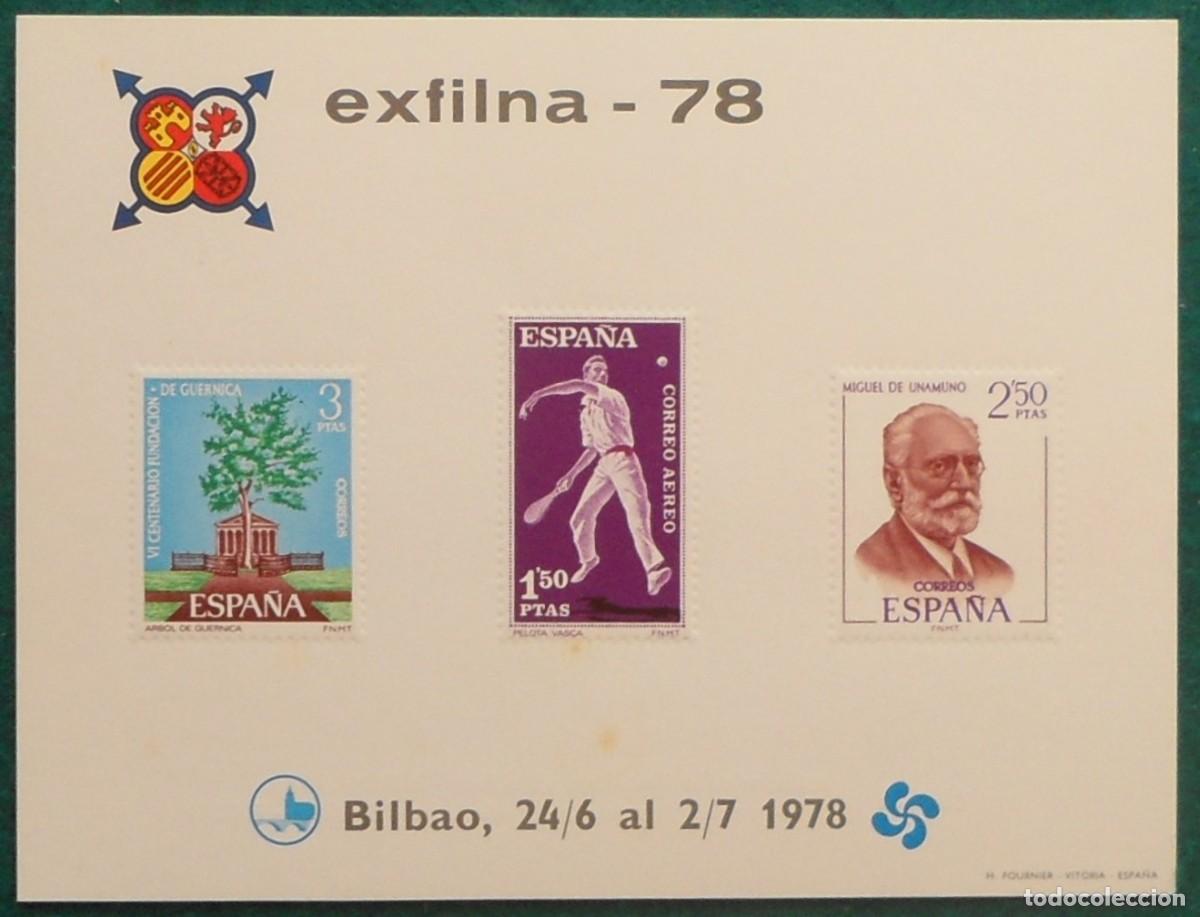 Sellos: 1978-ESPA&Ntilde;A-RECUERDOS FILATELICOS-EXPOSICIONES Y HOMENAJES-VER FOTO-HOJITAS Y TARJETAS