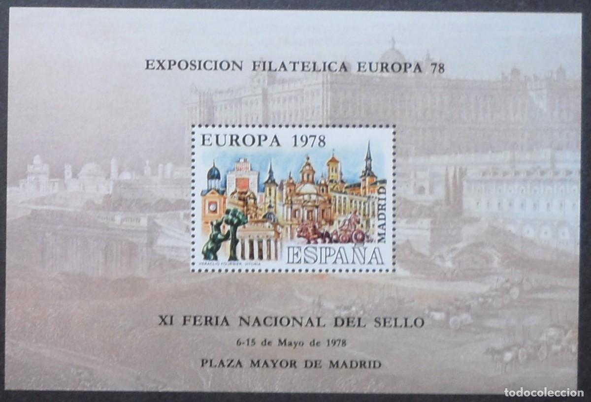 Sellos: 1978-ESPA&Ntilde;A-RECUERDOS FILATELICOS-EXPOSICIONES Y HOMENAJES-VER FOTO-HOJITAS Y TARJETAS