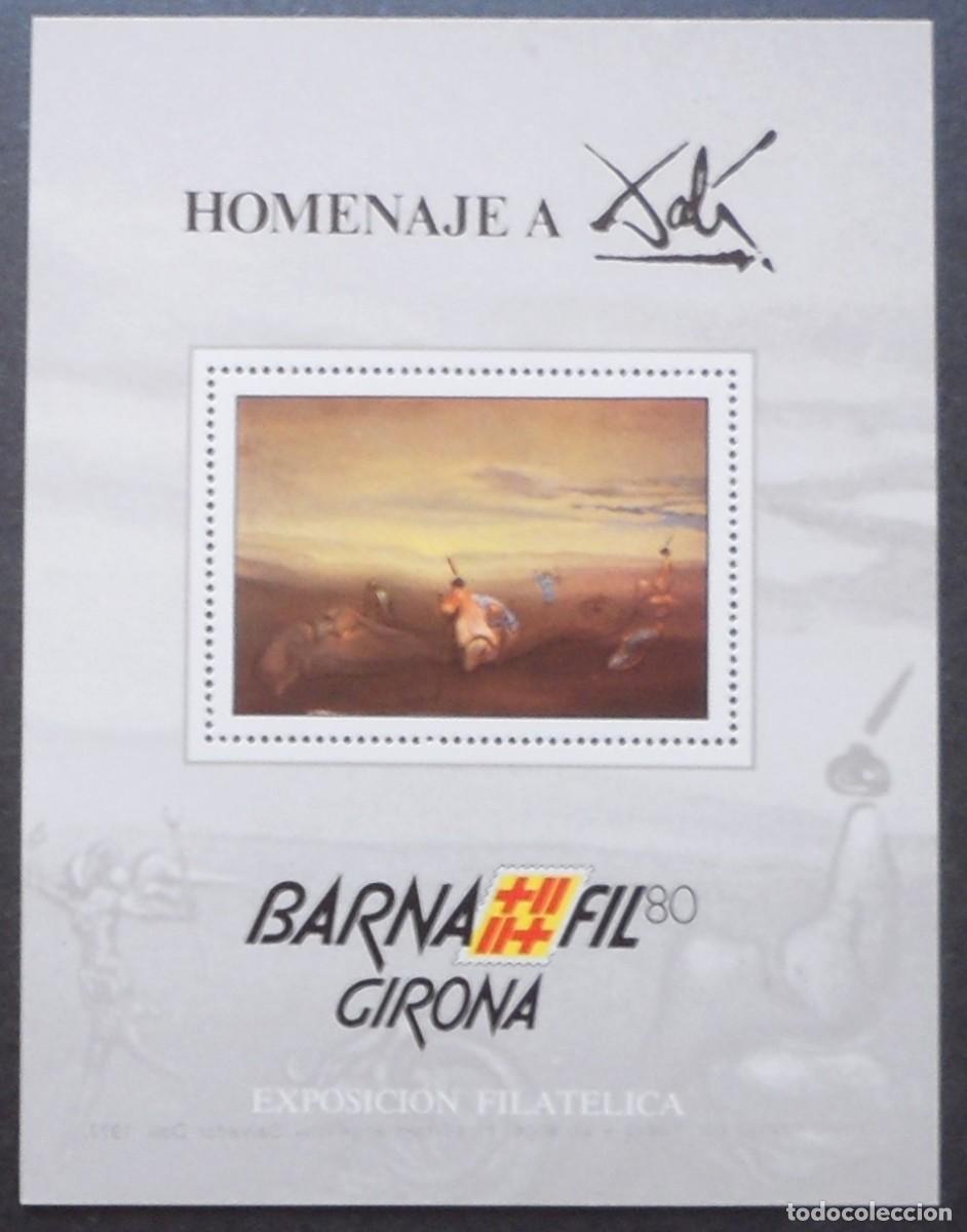 Sellos: 1980-ESPA&Ntilde;A-RECUERDOS FILATELICOS-EXPOSICIONES Y HOMENAJES-VER FOTO-HOJITAS Y TARJETAS