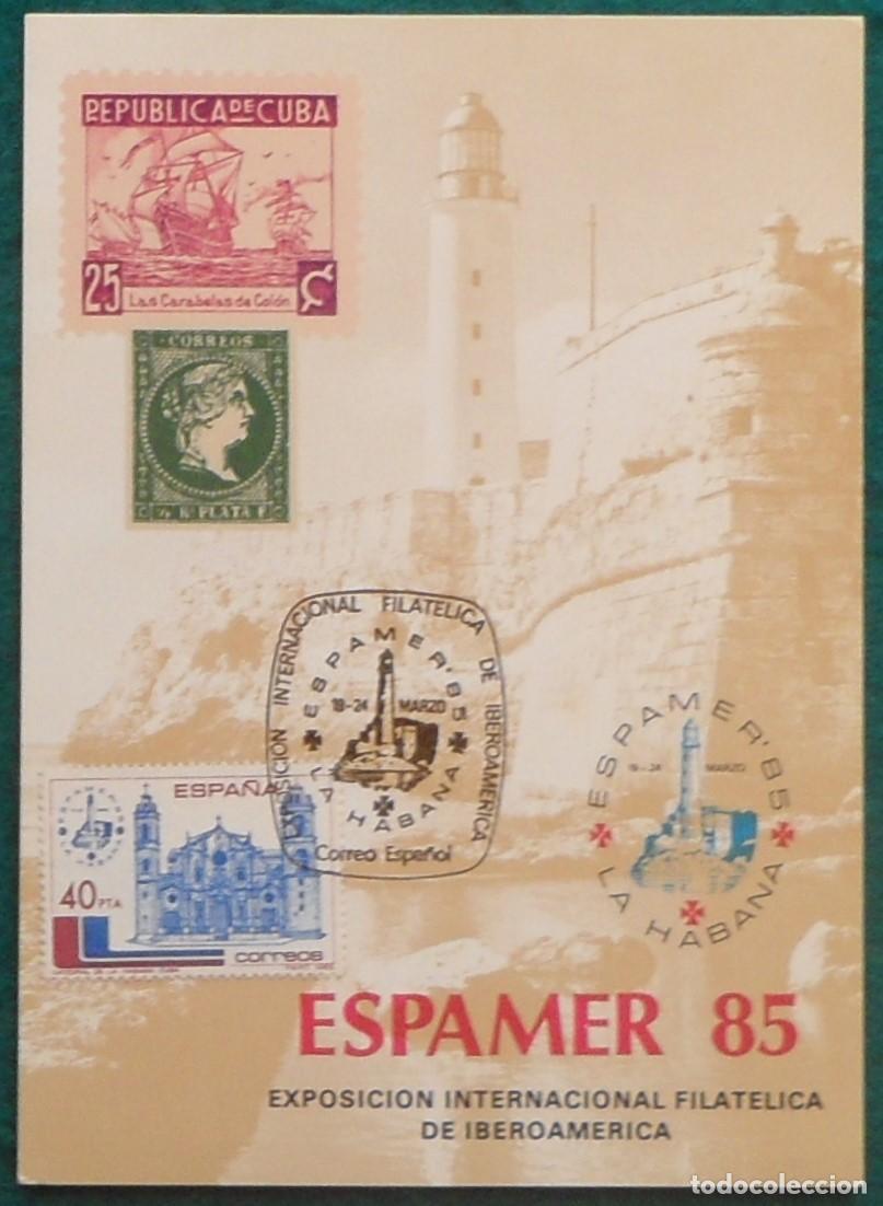 Sellos: 1985-ESPA&Ntilde;A-RECUERDOS FILATELICOS-EXPOSICIONES Y HOMENAJES-VER FOTO-HOJITAS Y TARJETAS
