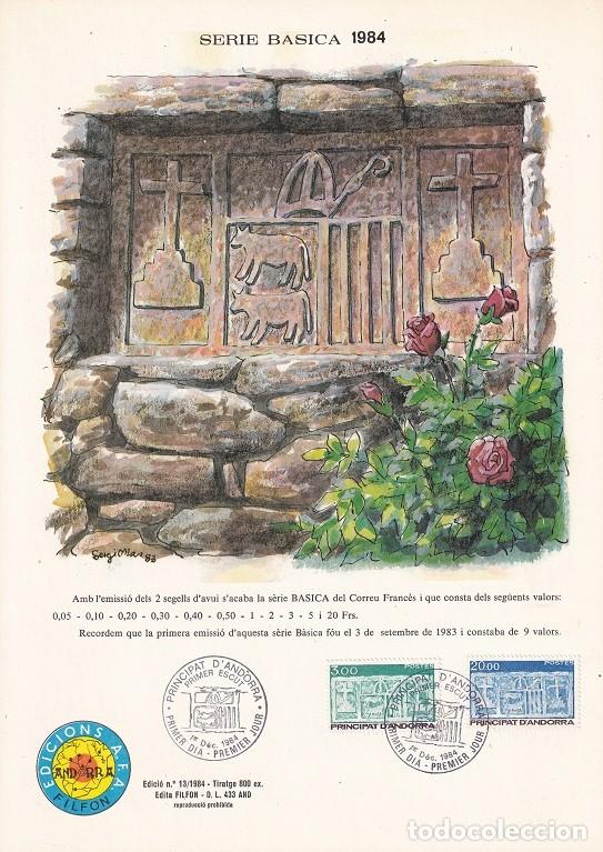 Briefmarken: Andorra 1984 N&ordm; 13 Tirada 800 - Serie b&aacute;sica 1984 - Escudo primitivo de los Valles de Andorra