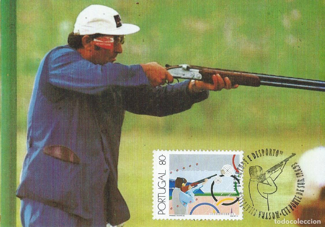 Sellos: 1993. PORTUGAL. M&Aacute;XIMA/MAXIMUM CARD. TIRO/SHOOTING. YVERT 1860. DEPORTES/SPORTS.
