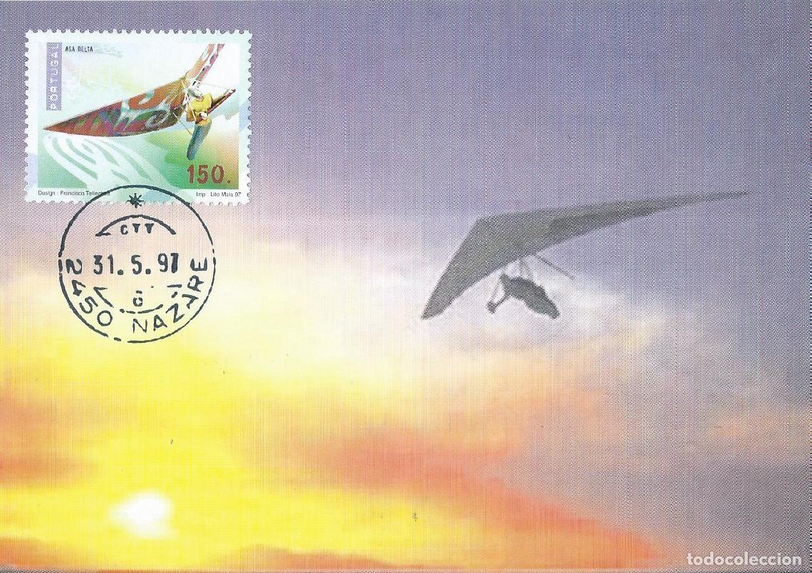 Sellos: 1997. PORTUGAL. M&Aacute;XIMA/MAXIMUM CARD. ALA DELTA/HANG GLIDING. YVERT 2167. DEPORTES/SPORTS.