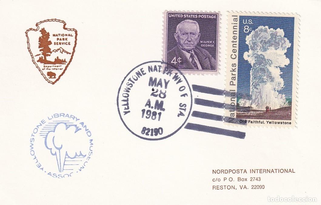 Sellos: Nordposta International 1981 Parque Nacional de Yellowstone - Centenario de los Parques Nacionales