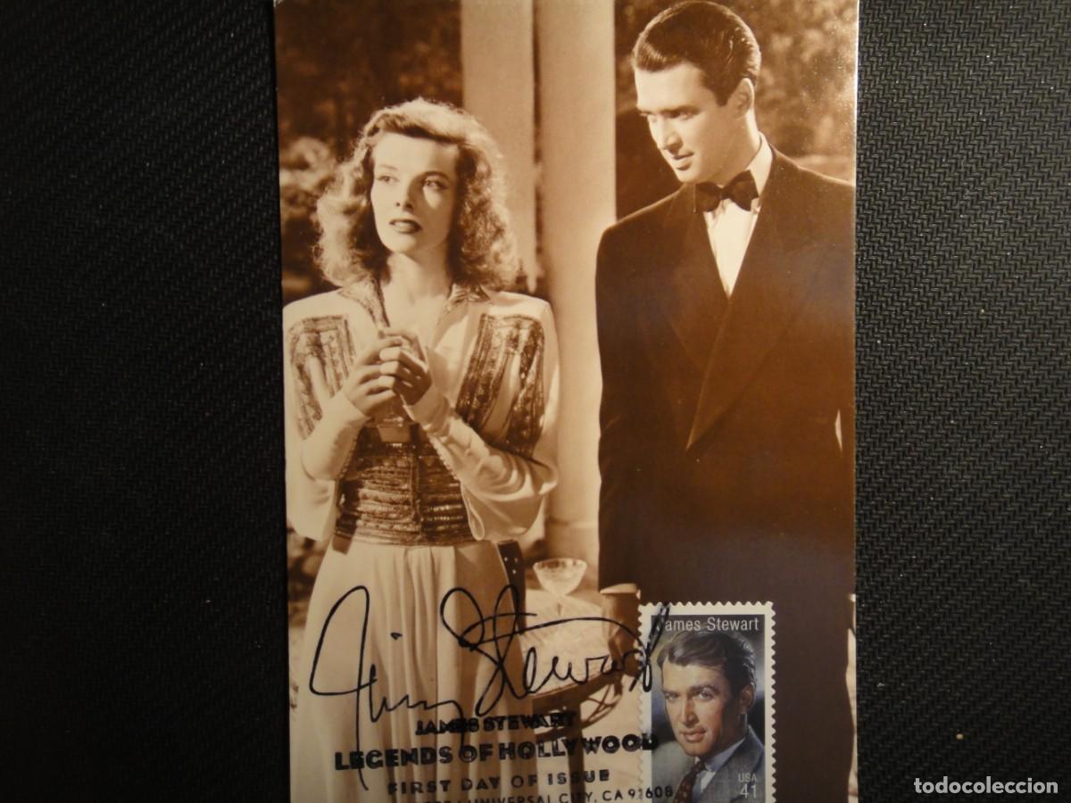 Selos: U.S.A., Tarjeta M&aacute;xima- Artistas legendarios, Kathrine Hepburn-Jimmy Stewrt- a&ntilde;o, 2007, ref 9464/5