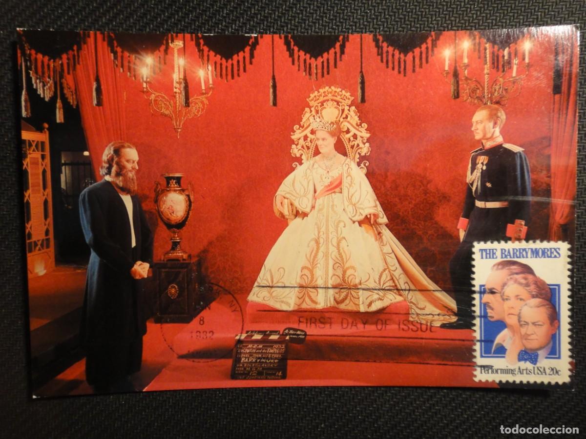 Selos: U.S.A., Tarjeta M&aacute;xima- Ethel, John y Barrymore-Producci&oacute;n Rasput&iacute;n a&ntilde;o, 1932, ref 9468/9