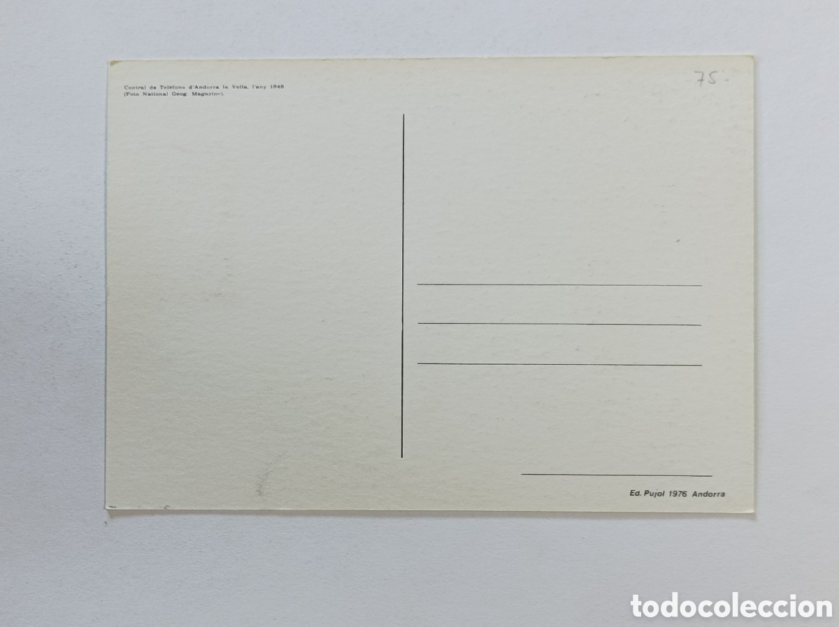 Sellos: CENTENARIO TELEFONOS ANDORRANOS. SOBRE PRIMER D&Iacute;A. POSTAL. - Foto 2
