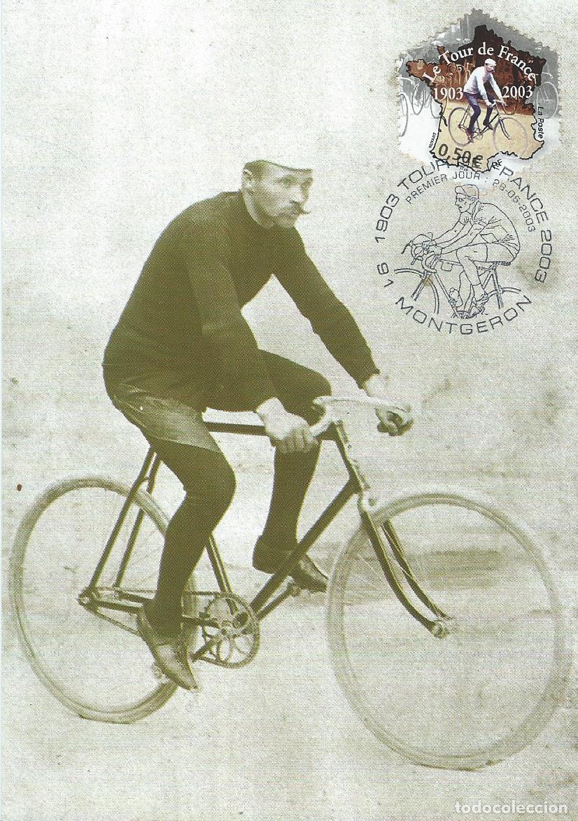 Sellos: 2003. FRANCIA/FRANCE. M&Aacute;XIMA/MAXIMUM CARD. CICLISMO/CYCLING/CYCLISME. TOUR. YT 3582. DEPORTES/SPORTS